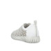 Dámske biele perforované slip-on tenisky Rieker Dámske biele perforované slip-on tenisky Rieker