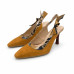 Dámske koňakové slingback lodičky Hispanitas s hadím vzorom Dámske koňakové slingback lodičky Hispanitas s hadím vzorom
