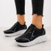 Dámske čierne slip on tenisky Piccadilly s mramorovým efektom Dámske čierne slip on tenisky Piccadilly s mramorovým efektom