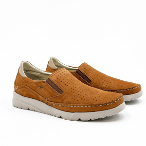 Pánske kožené slip-on topánky Fluchos s perforáciou
