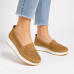 Dámske žlté perforované slip-on mokasíny Urban Ladies Dámske žlté perforované slip-on mokasíny Urban Ladies