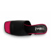 Dámske čierne šľapky Ladies s výrazným ružovým podpätkom Dámske čierne šľapky Ladies s výrazným ružovým podpätkom
