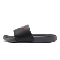 Pánske čierne šľapky Skechers s logom