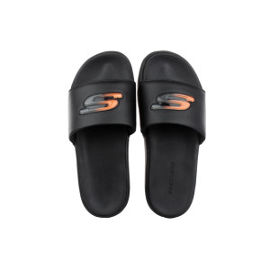 Pánske šľapky Skechers s logom čierne