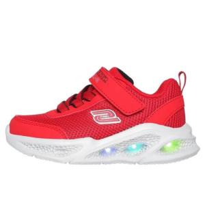 Detské červené blikajúce tenisky Skechers