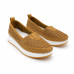 Dámske žlté perforované slip-on mokasíny Urban Ladies Dámske žlté perforované slip-on mokasíny Urban Ladies