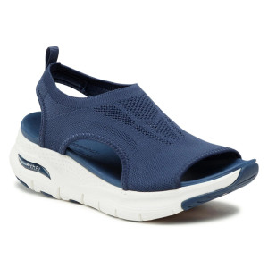 Dámske tmavomodré sandále Skechers Arch Fit City Catch