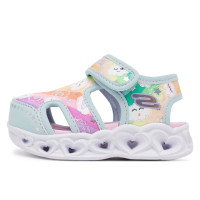 Svietiace sandále farebné Skechers