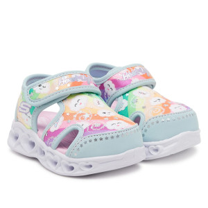 Svietiace sandále farebné Skechers