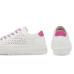 Dámske biele perforované tenisky s farebnými šnúrkami Rieker Dámske biele perforované tenisky s farebnými šnúrkami Rieker