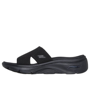 Dámske čierne pohodlné šľapky Arch Fit Skechers 