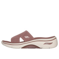 Dámske hnedé pohodlné šľapky Arch Fit Skechers