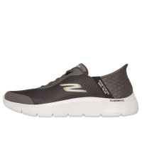 Pánske tenisky Skechers Go walk flex Slip-In hnedé