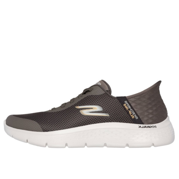 Pánske tenisky Skechers Go walk flex Slip-In hnedé Pánske tenisky Skechers Go walk flex Slip-In hnedé