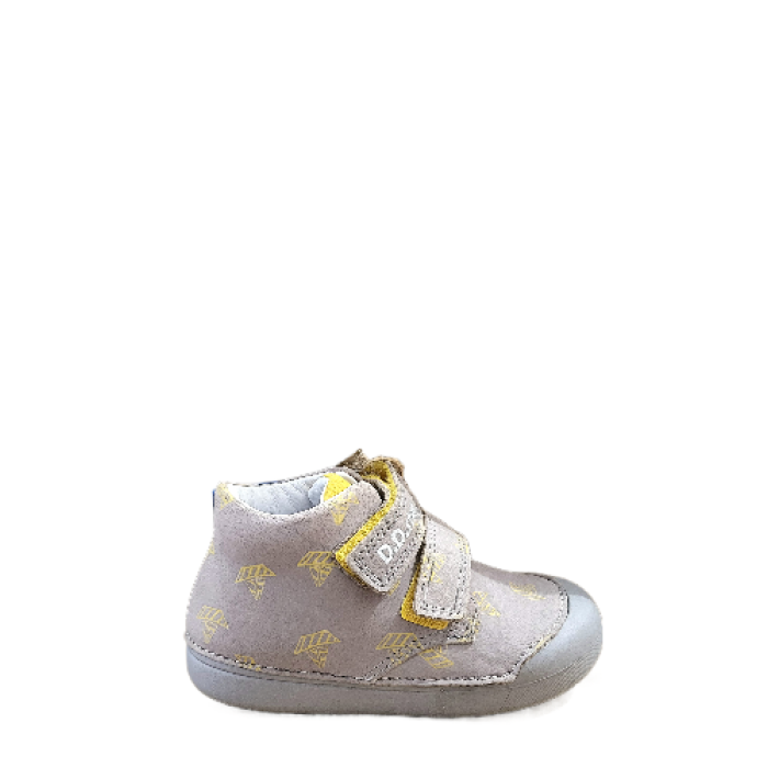 Chlapčenské sivé topánky D.D. STEP Barefoot s loďkami Chlapčenské sivé topánky D.D. STEP Barefoot s loďkami