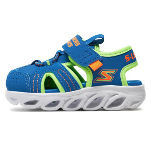 Chlapčenské blikajúce sandále modré Skechers HYPNOSPLASH
