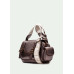 Crossbody kabelka Hispanitas metalická hnedá Crossbody kabelka Hispanitas metalická hnedá
