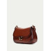 Luxusná kožená dámska hnedá crossbody kabelka Luxusná kožená dámska hnedá crossbody kabelka