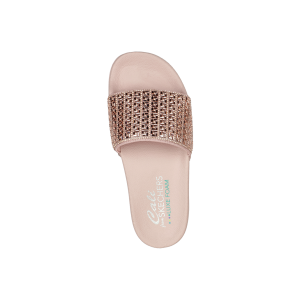 Dámske ružové šľapky Skechers