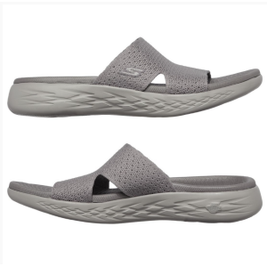 Dámske šľapky Skechers - dark taupe