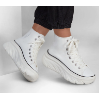 Dámske tenisky na platforme značky Skechers-biele
