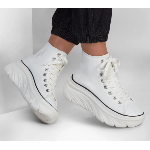 Dámske tenisky na platforme značky Skechers-biele