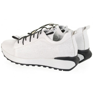 Biele kožené sneakersy Olivia Shoes