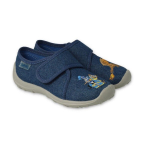 Detské papuče na suchý zips so vzorom