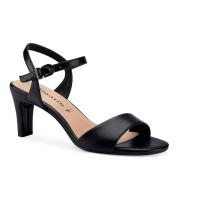 Čierne jednoduché sandále Tamaris