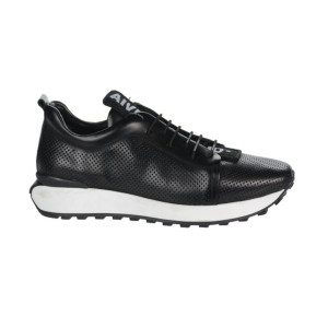 Čierne kožené sneakersy Olivia Shoes