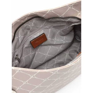 Crossbody dámska béžová vzorovaná kabelka Tamaris