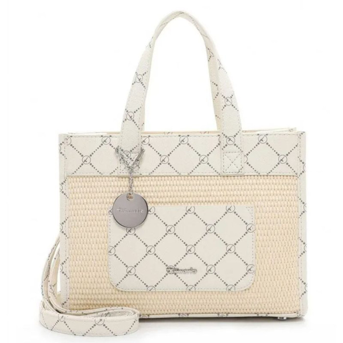Crossbody dámska écru vzorovaná kabelka Tamaris Crossbody dámska écru vzorovaná kabelka Tamaris
