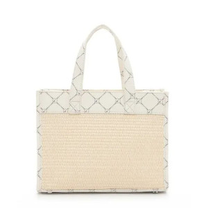 Crossbody dámska écru vzorovaná kabelka Tamaris