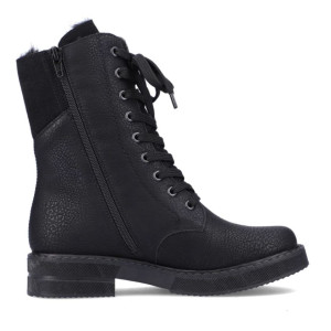 Zimné čierne šnurovacie topánky značky Rieker