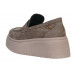 Dámske kožené sivo-hnedé mokasíny Olivia Shoes Dámske kožené sivo-hnedé mokasíny Olivia Shoes