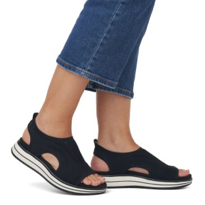 Dámske čierne letné sandále Remonte