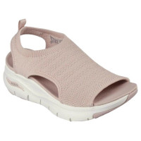 Dámske pohodlné sandále Skechers ružové