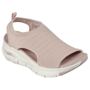 Dámske pohodlné sandále Skechers ružové
