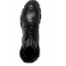 Čierne členkové šnurovacie topánky Tamaris