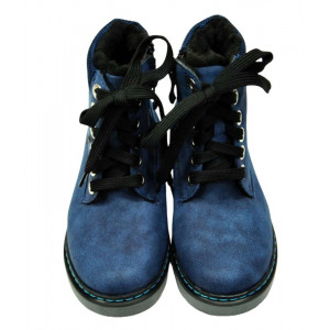 Detské zateplené topánky Kornecki v modrej farbe
