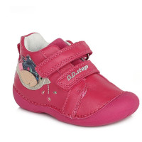 Detské ružové topánky na suchý zips DDStep