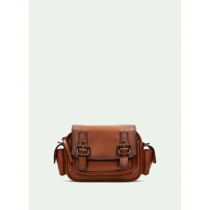 Dámska crossbody kabelka Hispanitas hnedá s prackami