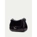 Luxusná kožená dámska čierna crossbody kabelka Luxusná kožená dámska čierna crossbody kabelka
