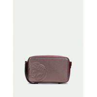 Dámska bordovo metalická crossbody kabelka Hispanitas