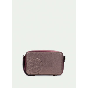 Dámska bordovo metalická crossbody kabelka Hispanitas