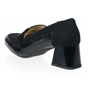 Dámske čierne mokasíny Olivia Shoes z brúsenej kože