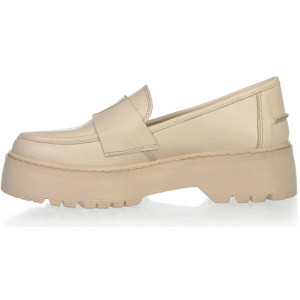 Dámske kožené mokasíny Olivia Shoes v béžovej farbe