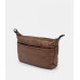 Dámska hnedá lesklá crossbody kabelka Pepe moll Dámska hnedá lesklá crossbody kabelka Pepe moll