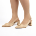 Dámske béžové slingback lodičky Piccadilly na vyššom podpätku Dámske béžové slingback lodičky Piccadilly na vyššom podpätku