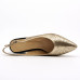 Dámske zlaté slingback lodičky Guero Dámske zlaté slingback lodičky Guero